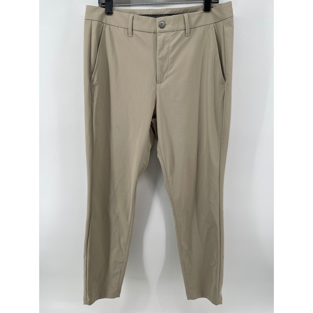 Primo Golf Pants Mens 34/30* Khaki Tan Performance Tapered Chino